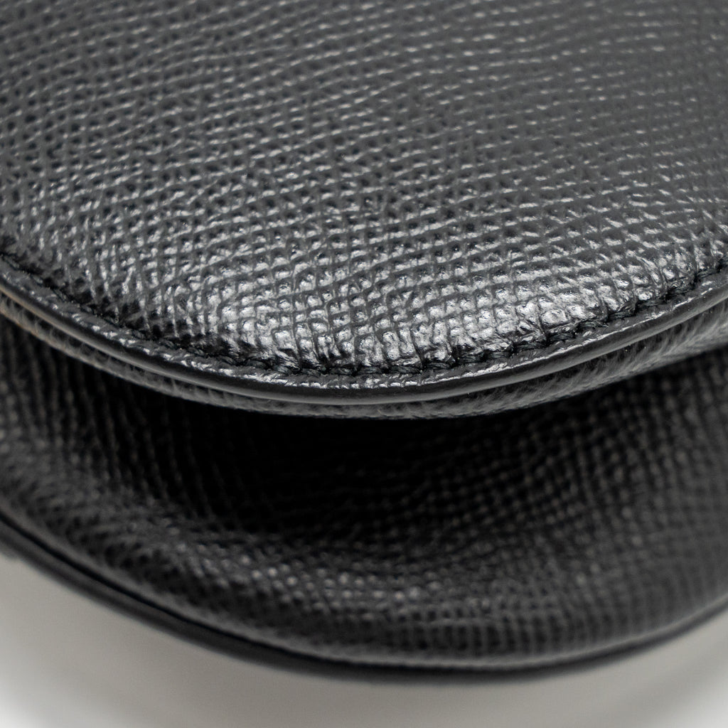DIOR MINI SADDLE BAG CALFSKIN BLACK GHW