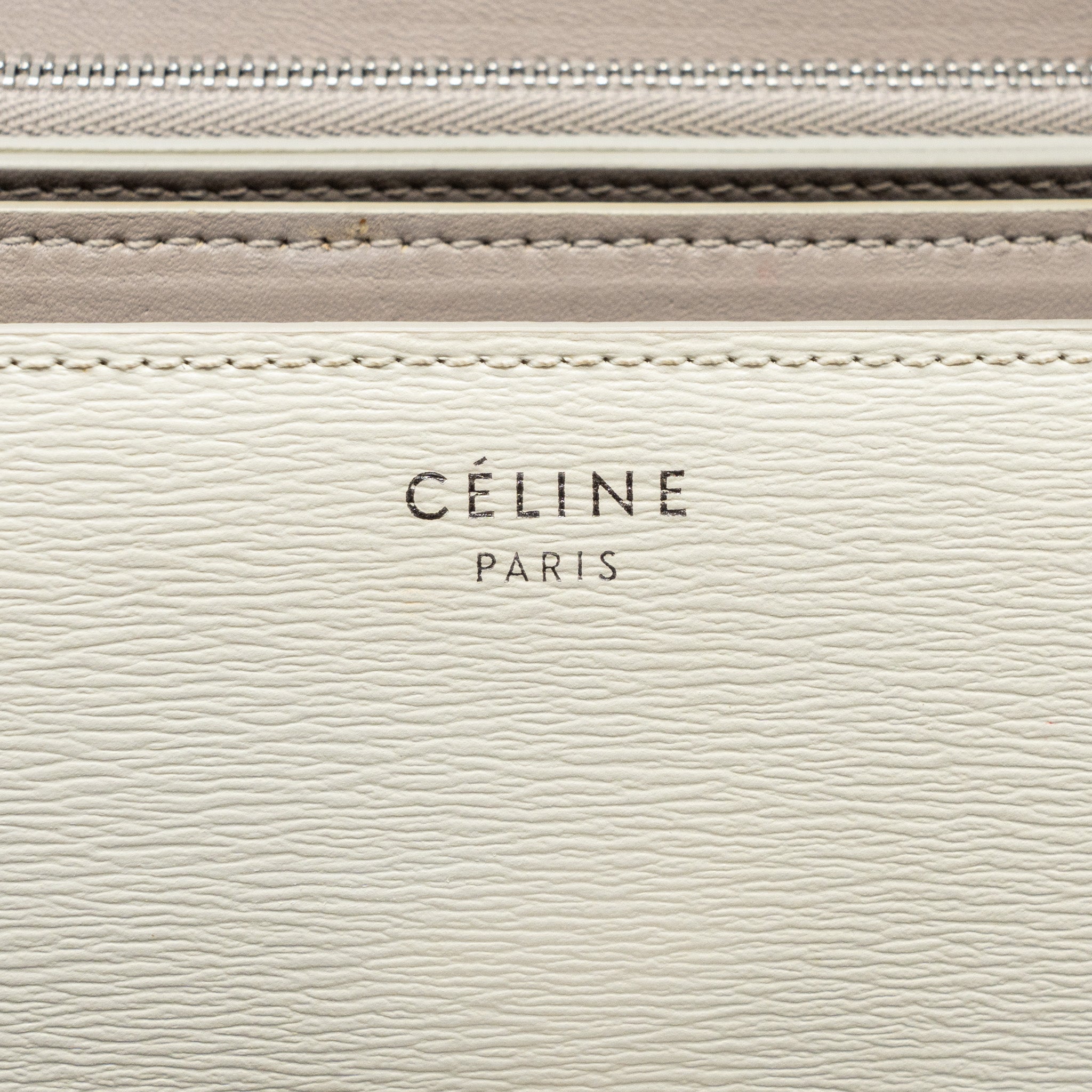 CELINE MEDIUM CLASSIC BOX BAG CALFSKIN WHITE SHW