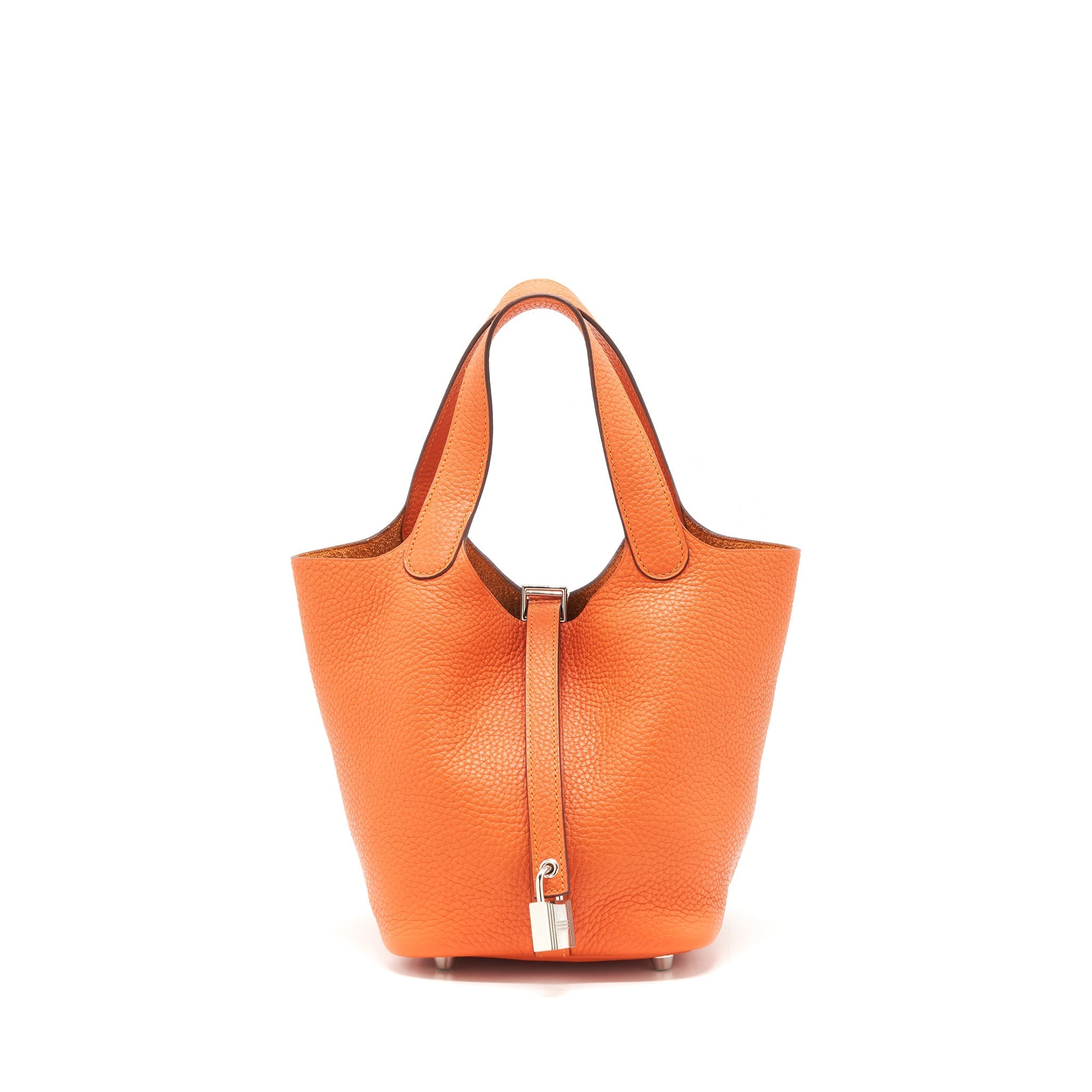 HERMES PICOTIN 18 LOCK BAG ORANGE SHW
