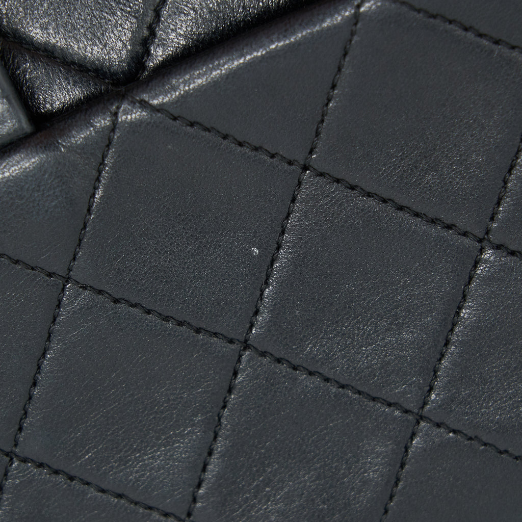 CHANEL VINTAGE SMALL FLAP BAG LAMBSKIN BLACK GHW