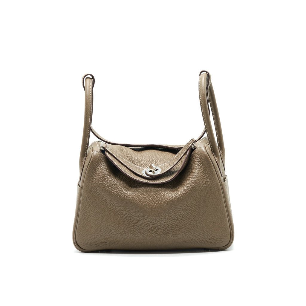 HERMES LINDY 26 BAG ETOUPE WITH SHW
