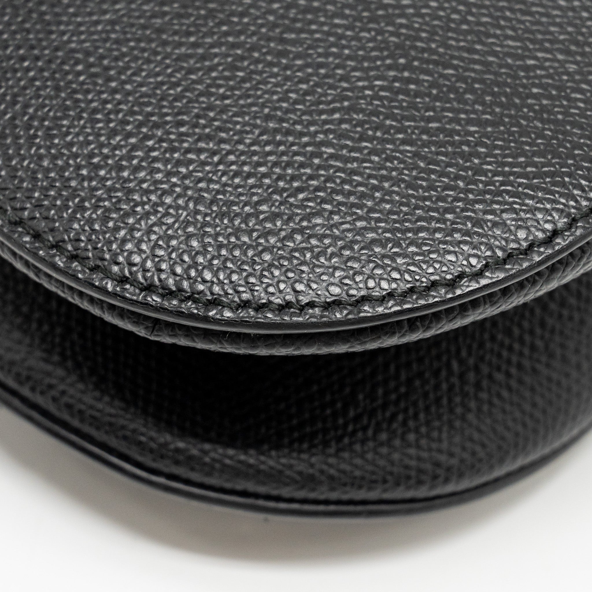 DIOR MINI SADDLE BAG CALFSKIN BLACK GHW