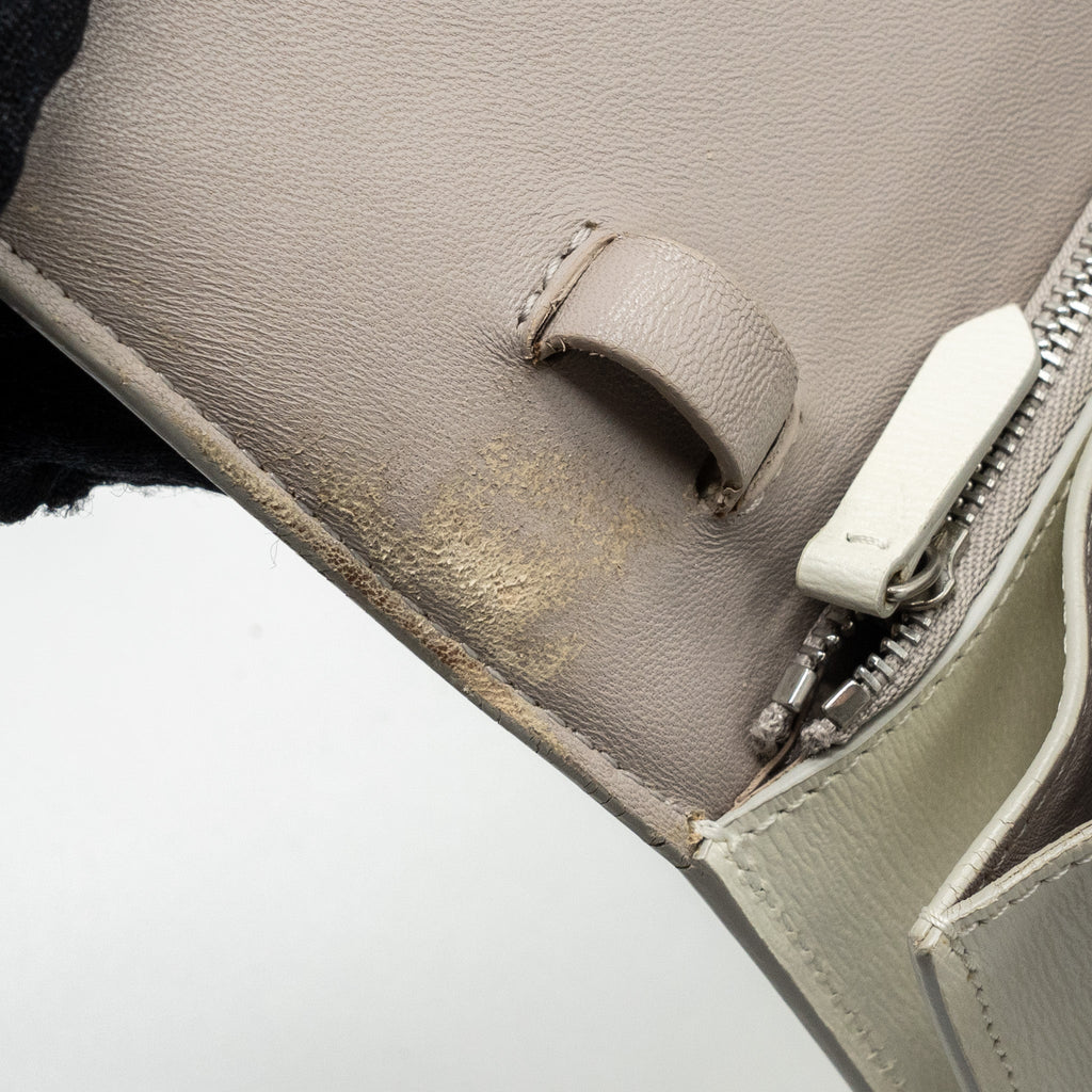 CELINE MEDIUM CLASSIC BOX BAG CALFSKIN WHITE SHW
