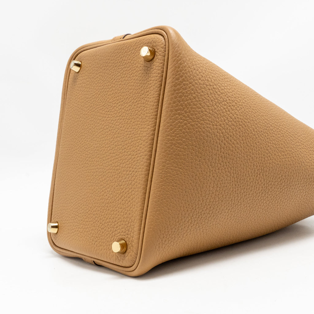 HERMES PICOTIN 18 LOCK BAG CLEMENCE 4B BISCUIT GHW