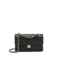 CHANEL SMALL CLASSIC DOUBLE FLAP BAG CAVIAR BLACK GHW (MICROCHIP)