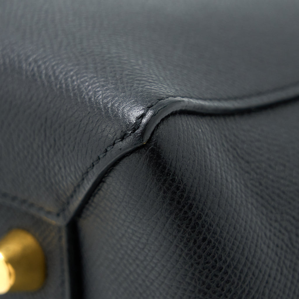 CELINE MINI BELT BAG GRAINED CALFSKIN BLACK GHW