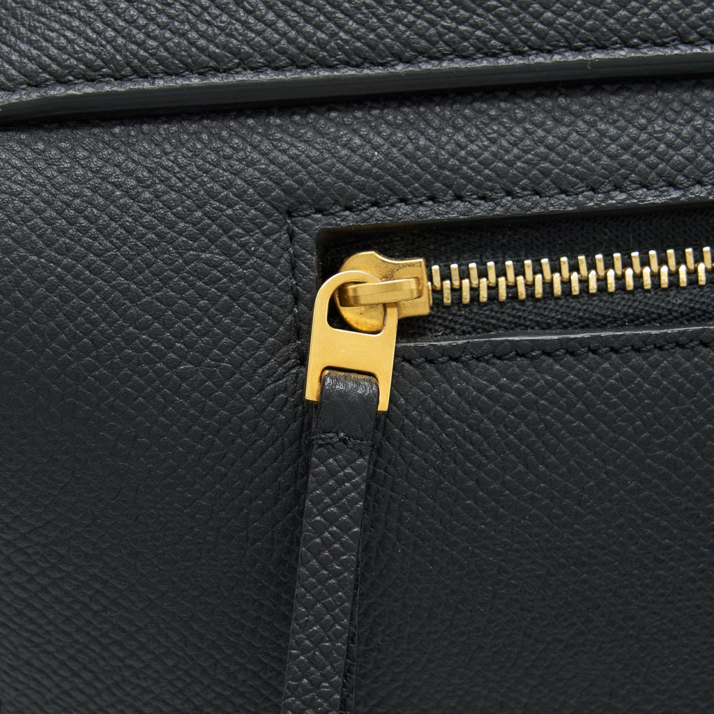 CELINE MINI BELT BAG GRAINED CALFSKIN BLACK GHW