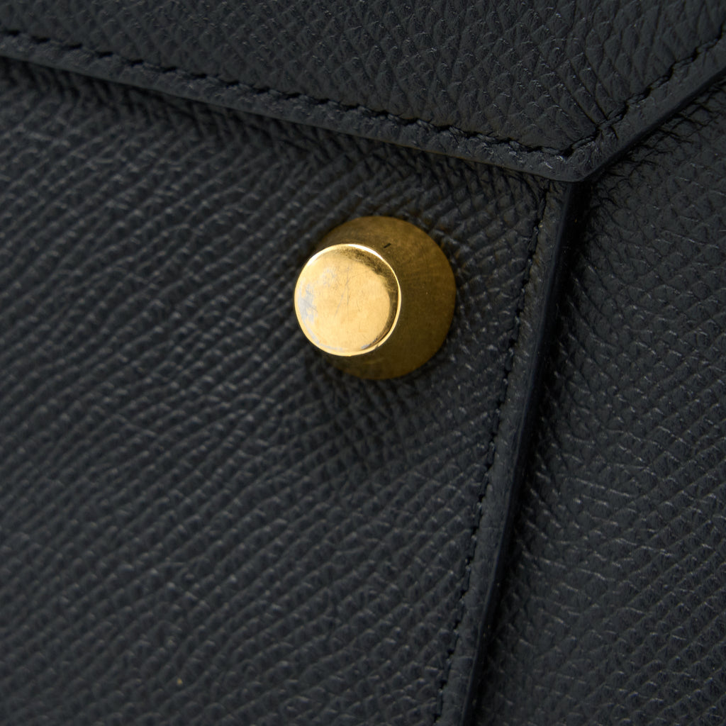 CELINE MINI BELT BAG GRAINED CALFSKIN BLACK GHW