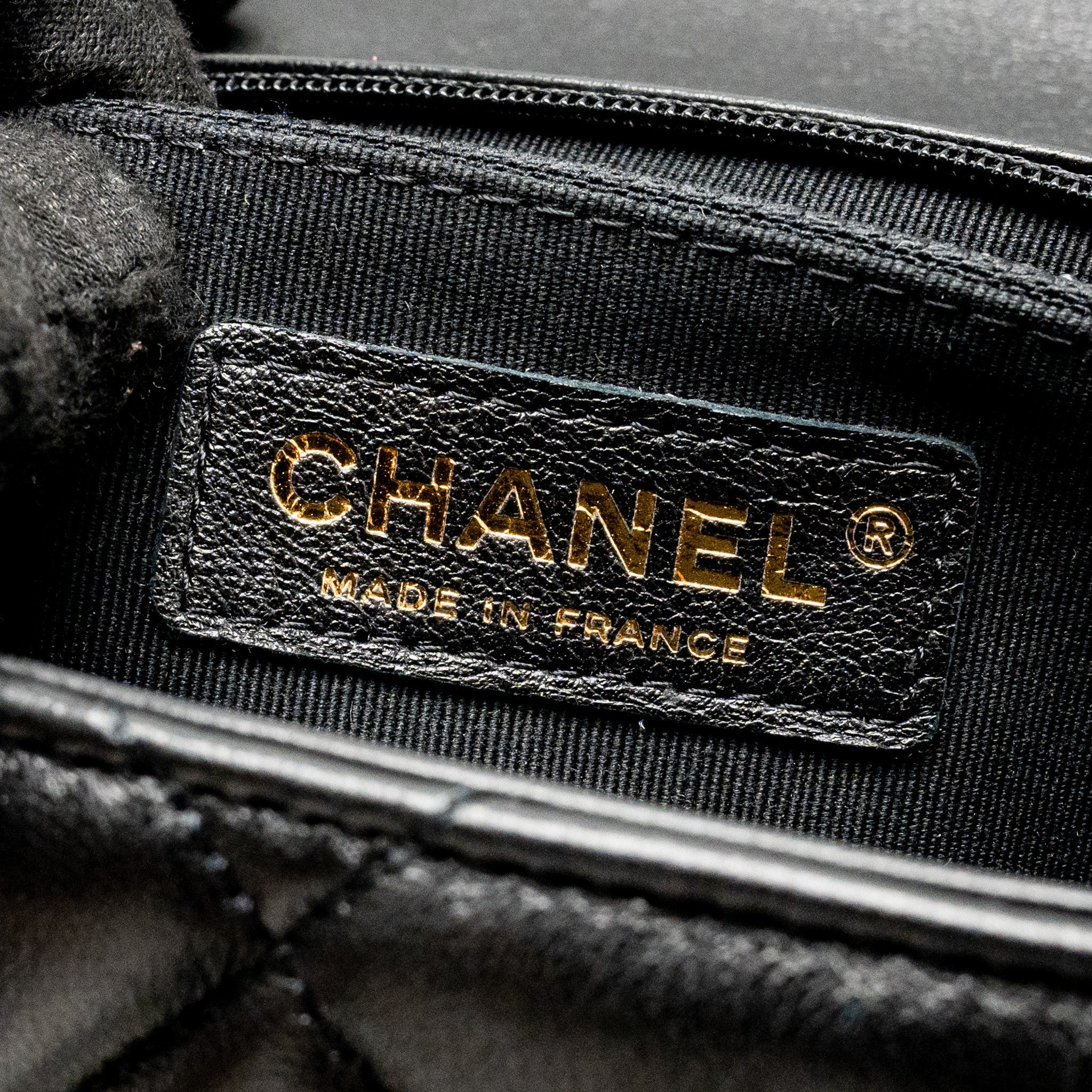 CHANEL QUILTED MINI FLAP BAG WITH DETAILED CHAIN LAMBSKIN BLACK GHW (MICROCHIP)