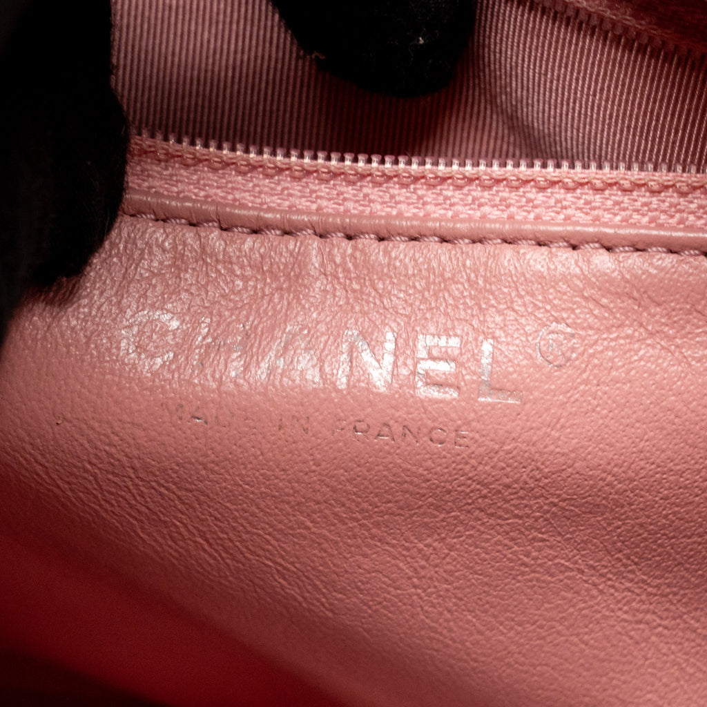 CHANEL CC CAMERA CASE WITH CHAIN LAMBSKIN PINK SHW
