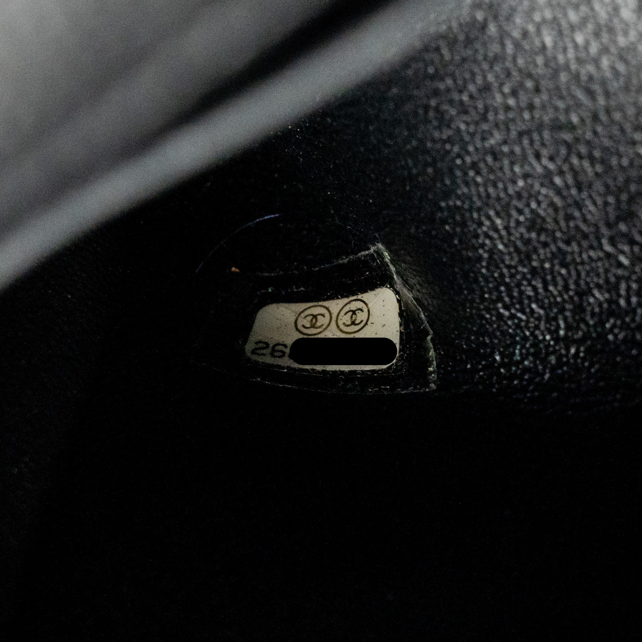 CHANEL SMALL COCO HANDLE WITH PYTHON HANDLE CAVIAR BLACK/BURGUNDY GHW