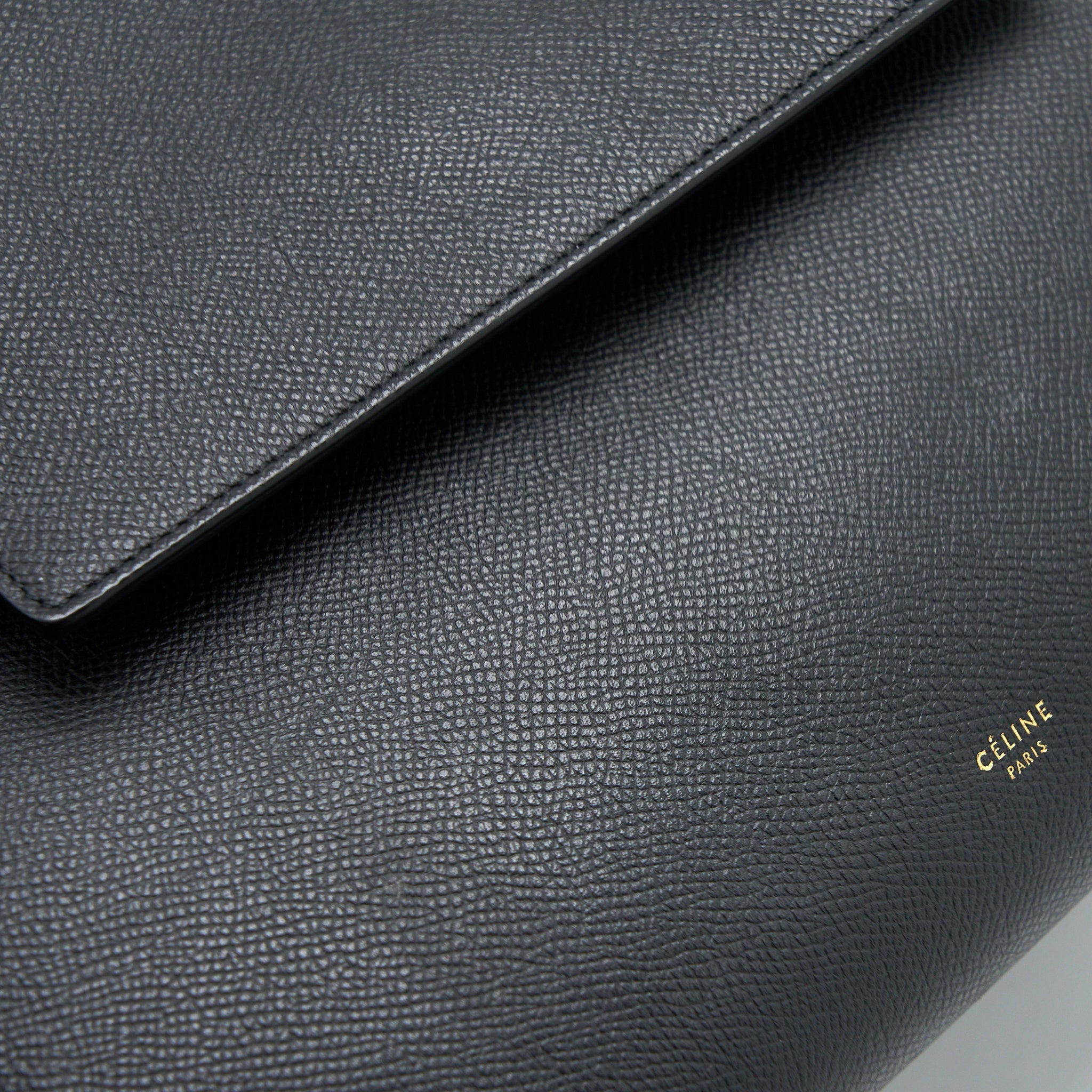 CELINE MINI BELT BAG GRAINED CALFSKIN BLACK GHW