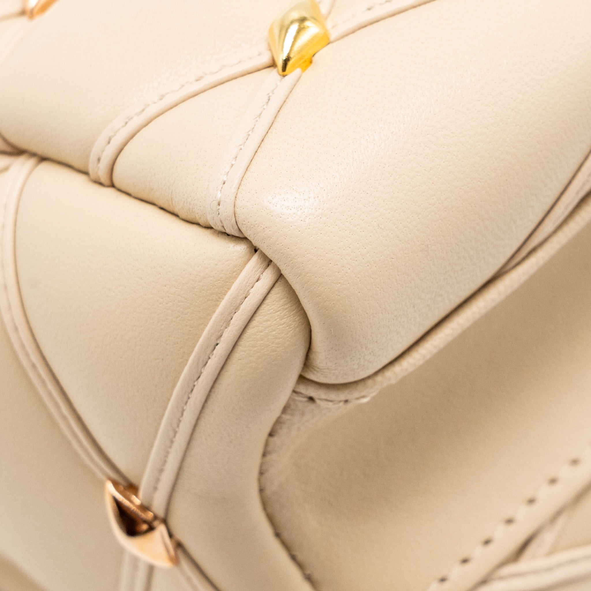 LOUIS VUITTON GO-14 MM LAMBSKIN BEIGE MULTICOLOUR HARDWARE
