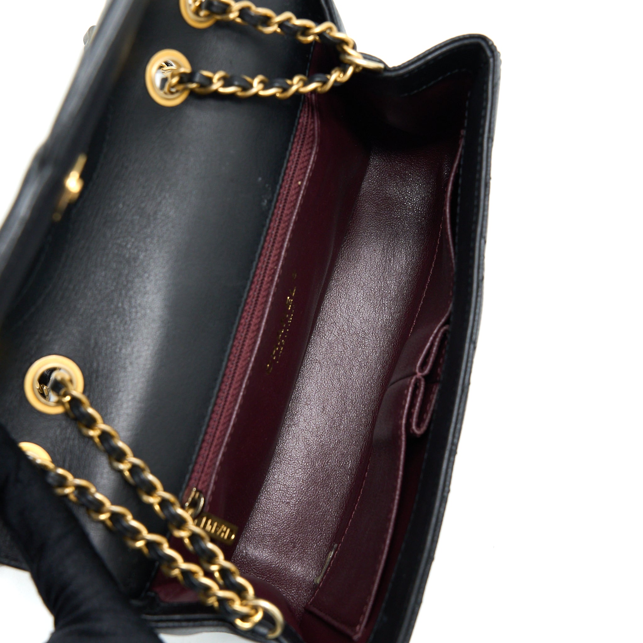 CHANEL FILIGREE FLAP BAG CAVIAR BLACK GHW