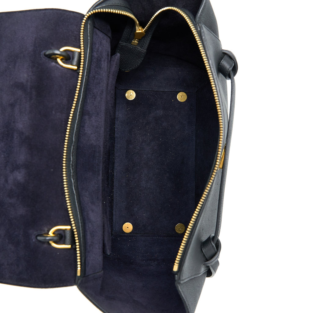 CELINE MINI BELT BAG GRAINED CALFSKIN BLACK GHW