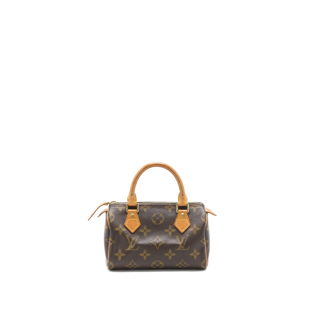 LOUIS VUITTON VINTAGE NANO SPEEDY MONOGRAM CANVAS GHW