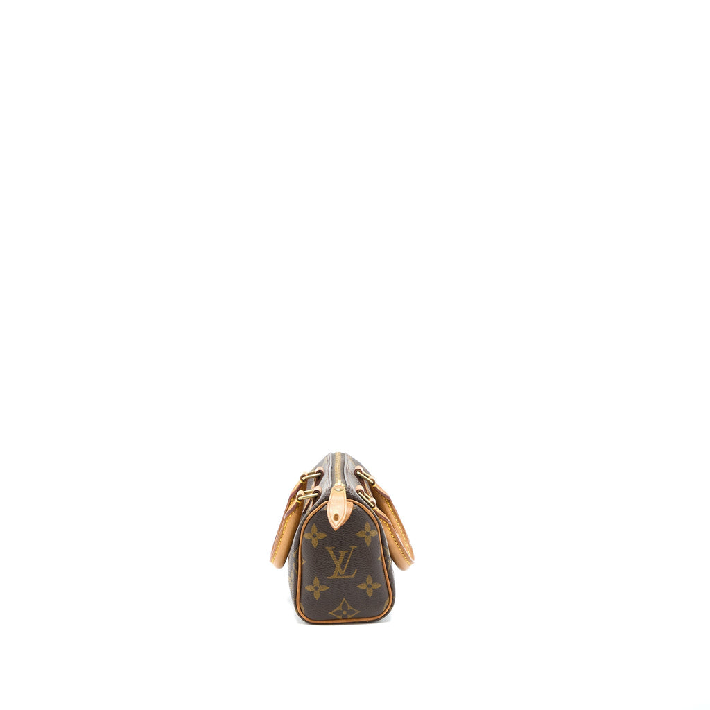 LOUIS VUITTON VINTAGE NANO SPEEDY MONOGRAM CANVAS GHW