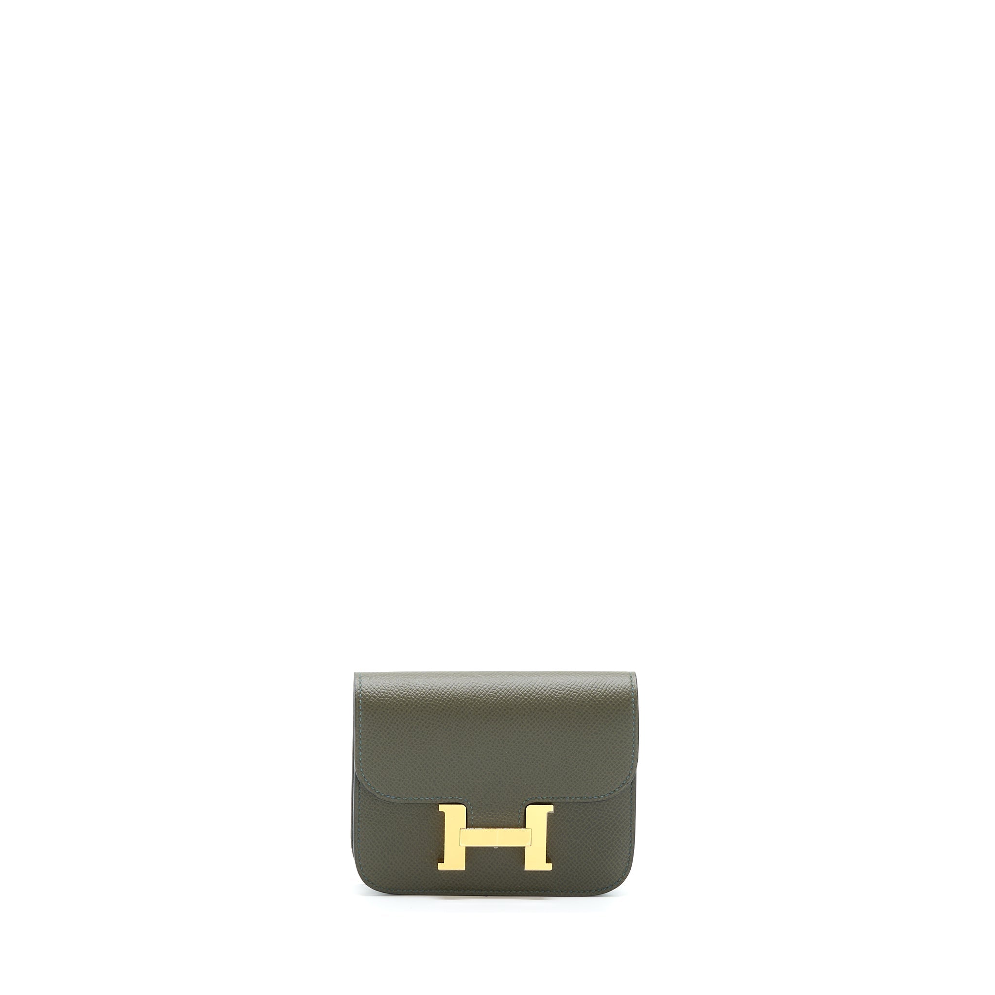 HERMES CONSTANCE SLIM EPSOM VERT DE GRIS GHW
