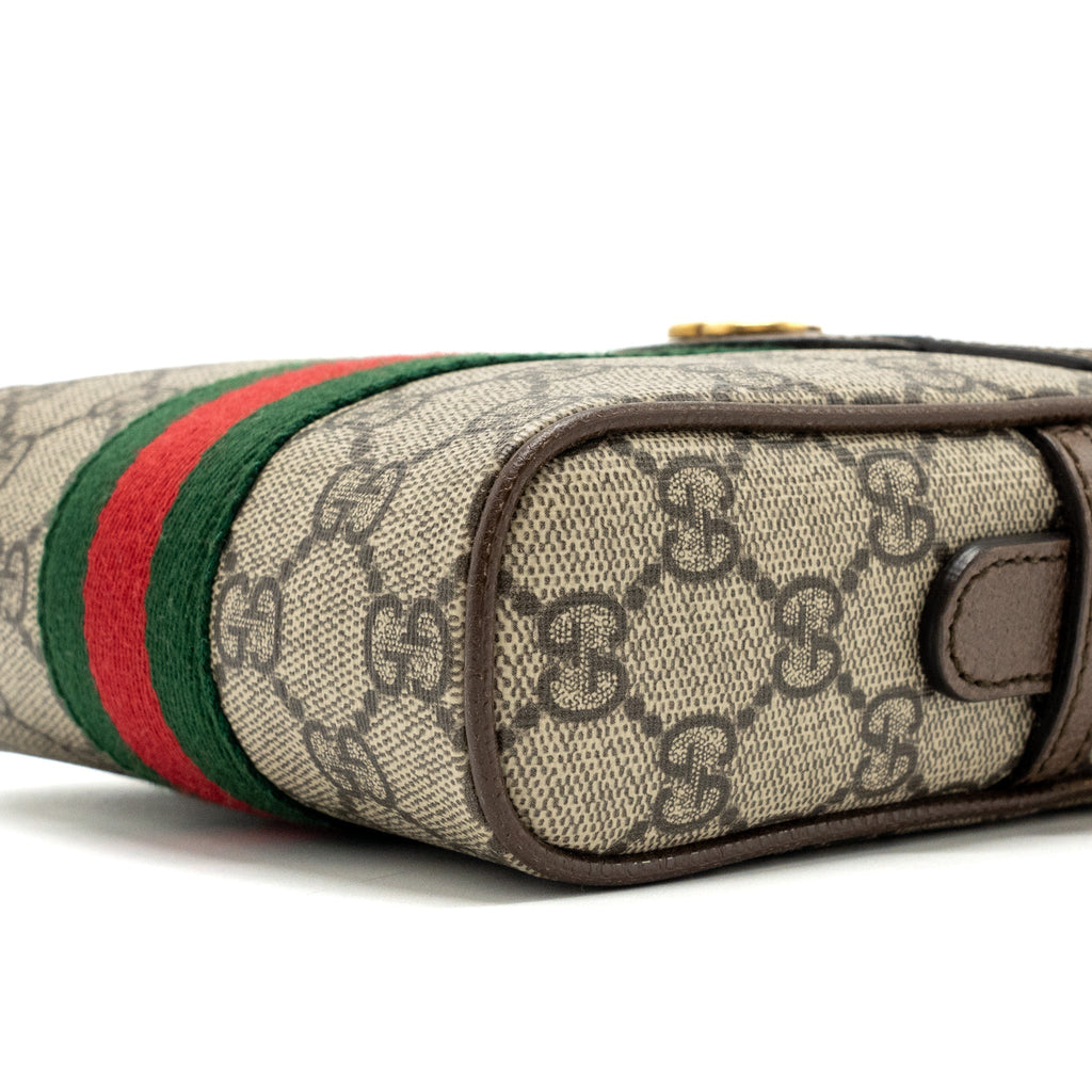 GUCCI OPHIDIA GG SHOULDER BAG CANVAS/ LEATHER MULTICOLOUR GHW