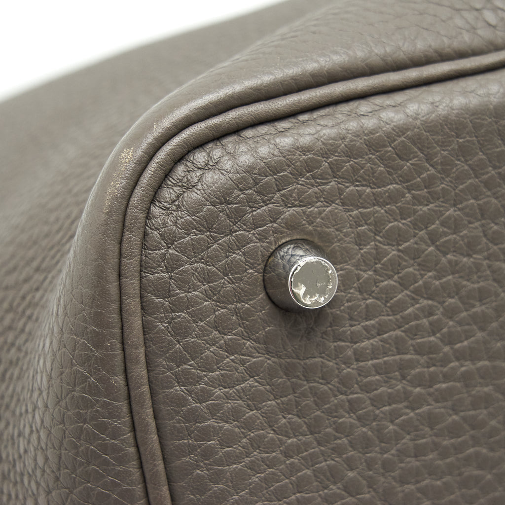 HERMES PICOTIN LOCK 22 GRIS ETAIN SHW