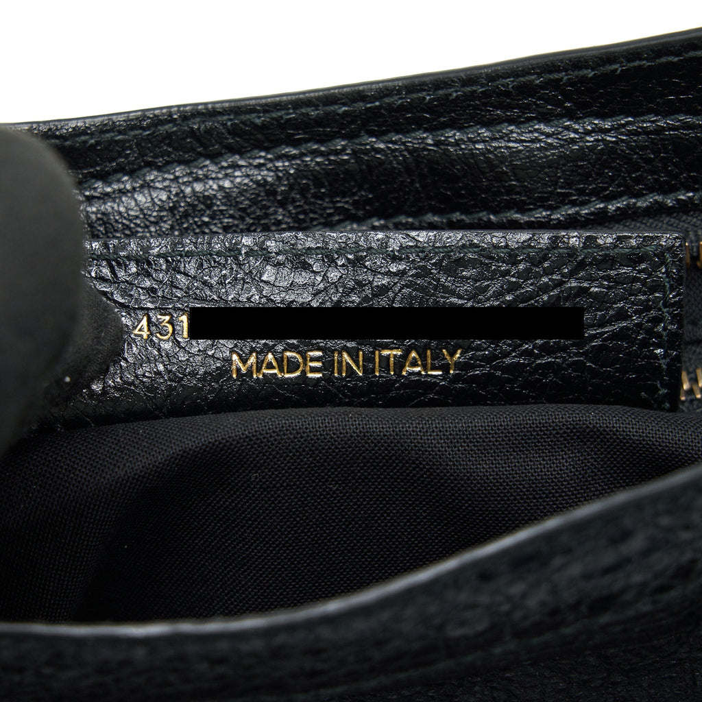 BALENCIAGA CLASSIC CITY S LEATHER TOTE BLACK