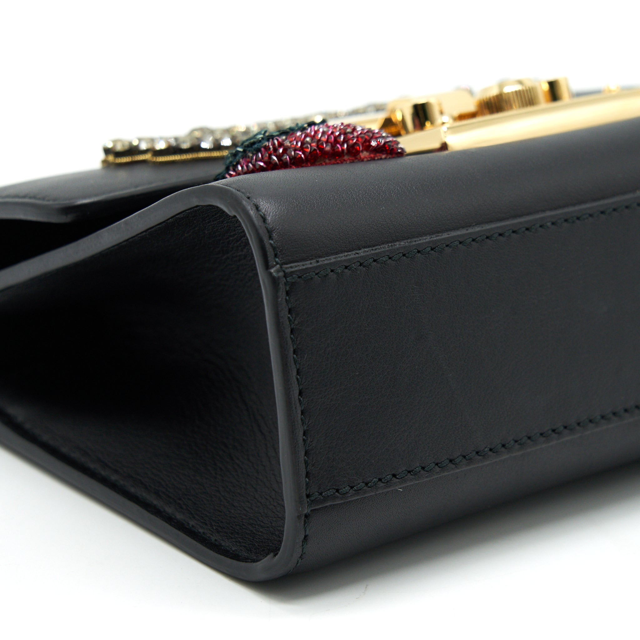 GUCCI LIMITED EDITION PADLOCK CHAIN BAG BLACK