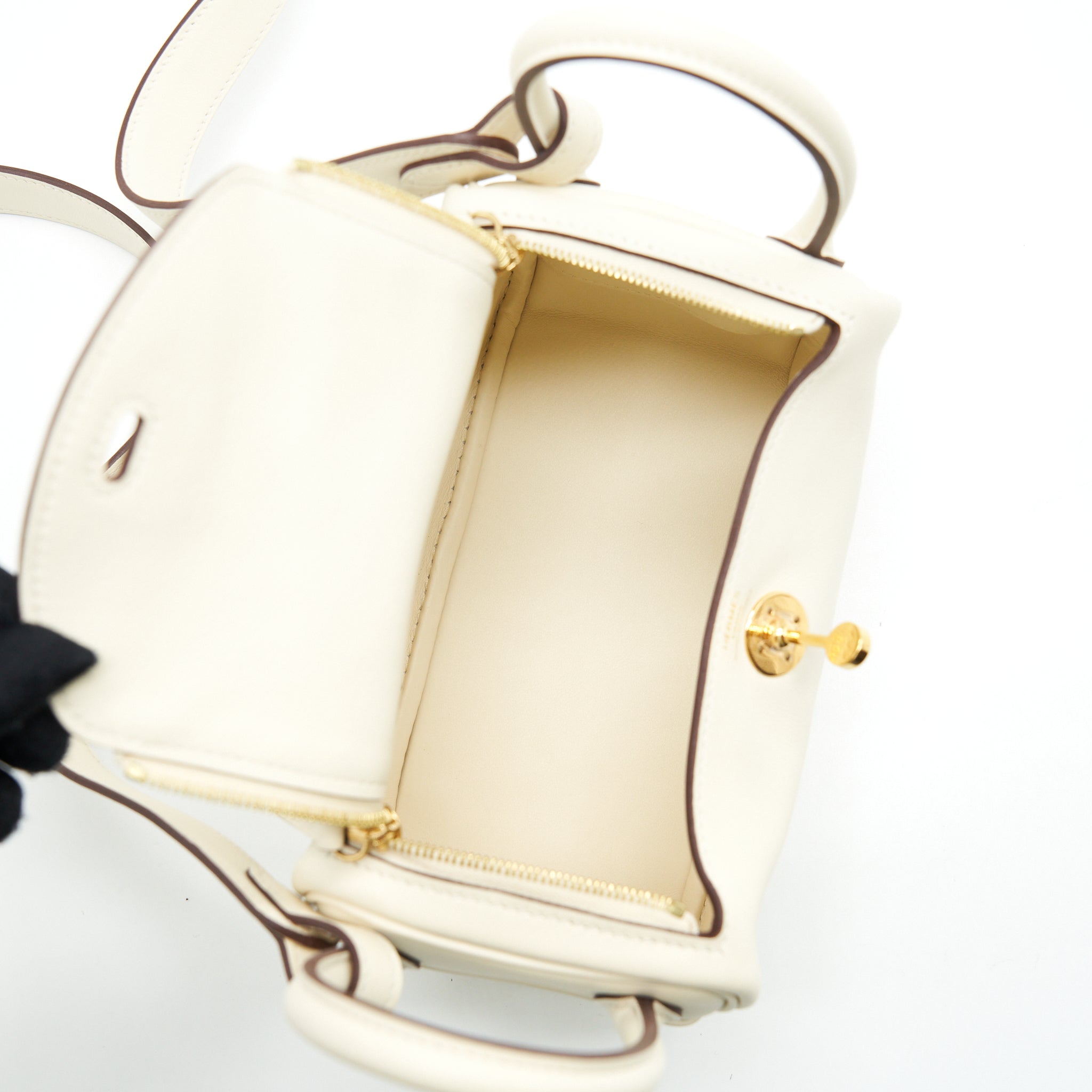 HERMES MINI LINDY SWIFT NATA GHW
