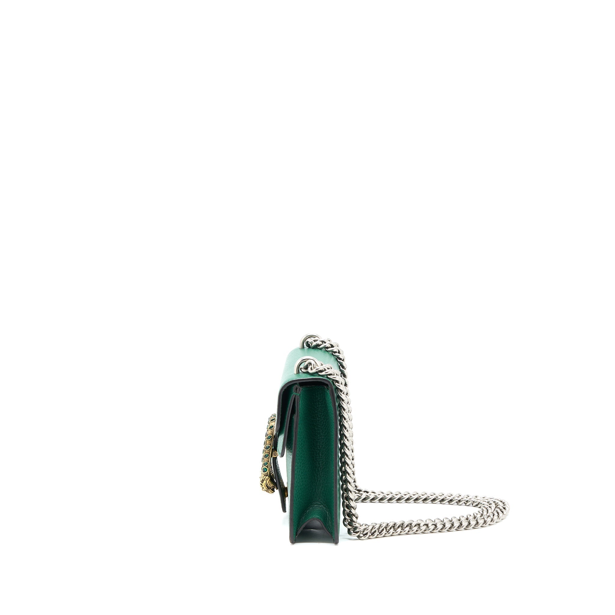 GUCCI MINI DIONYSUS BAG CALFSKIN GREEN GHW
