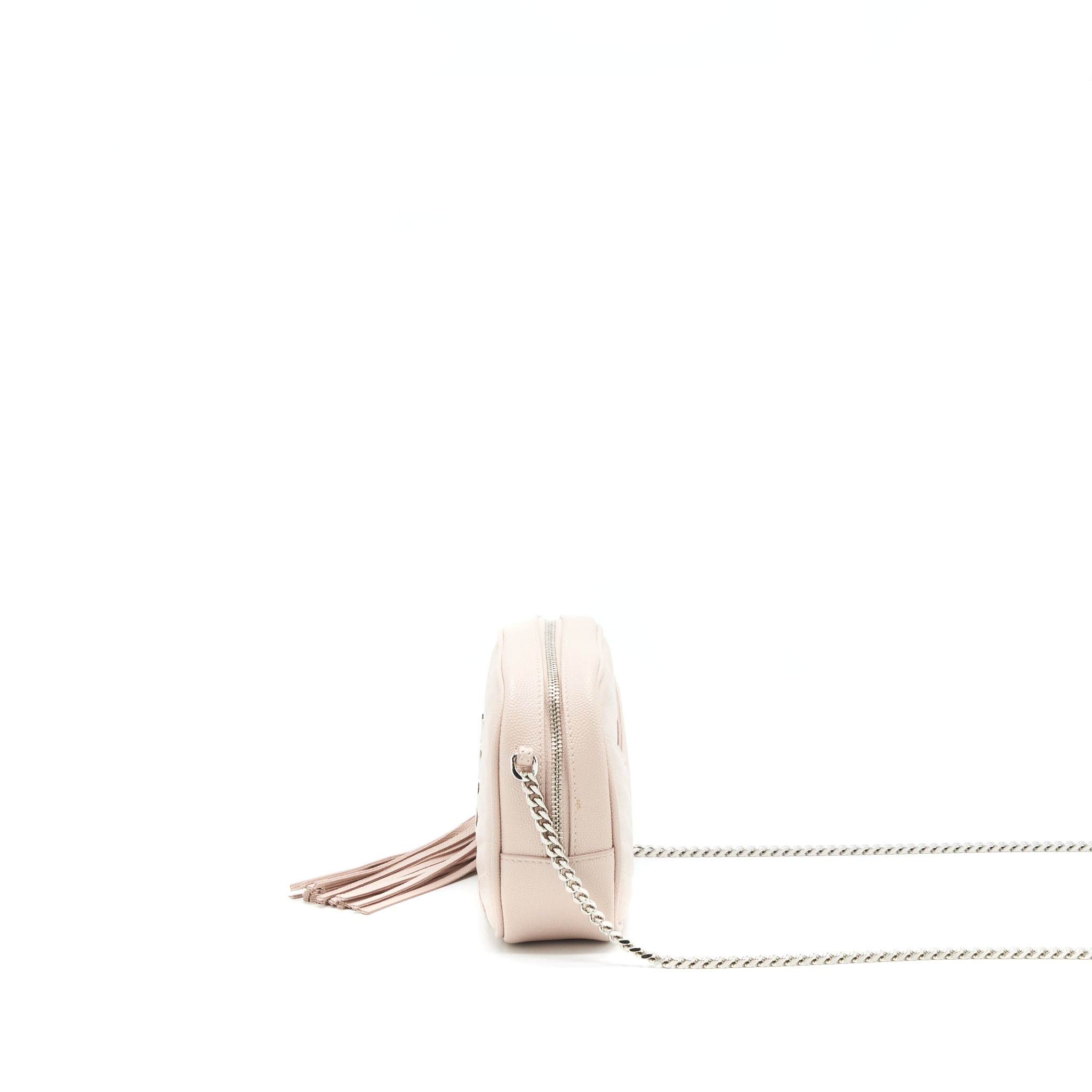 SAINT LAURENT MINI LOU LOU CAMERA BAG LIGHT PINK
