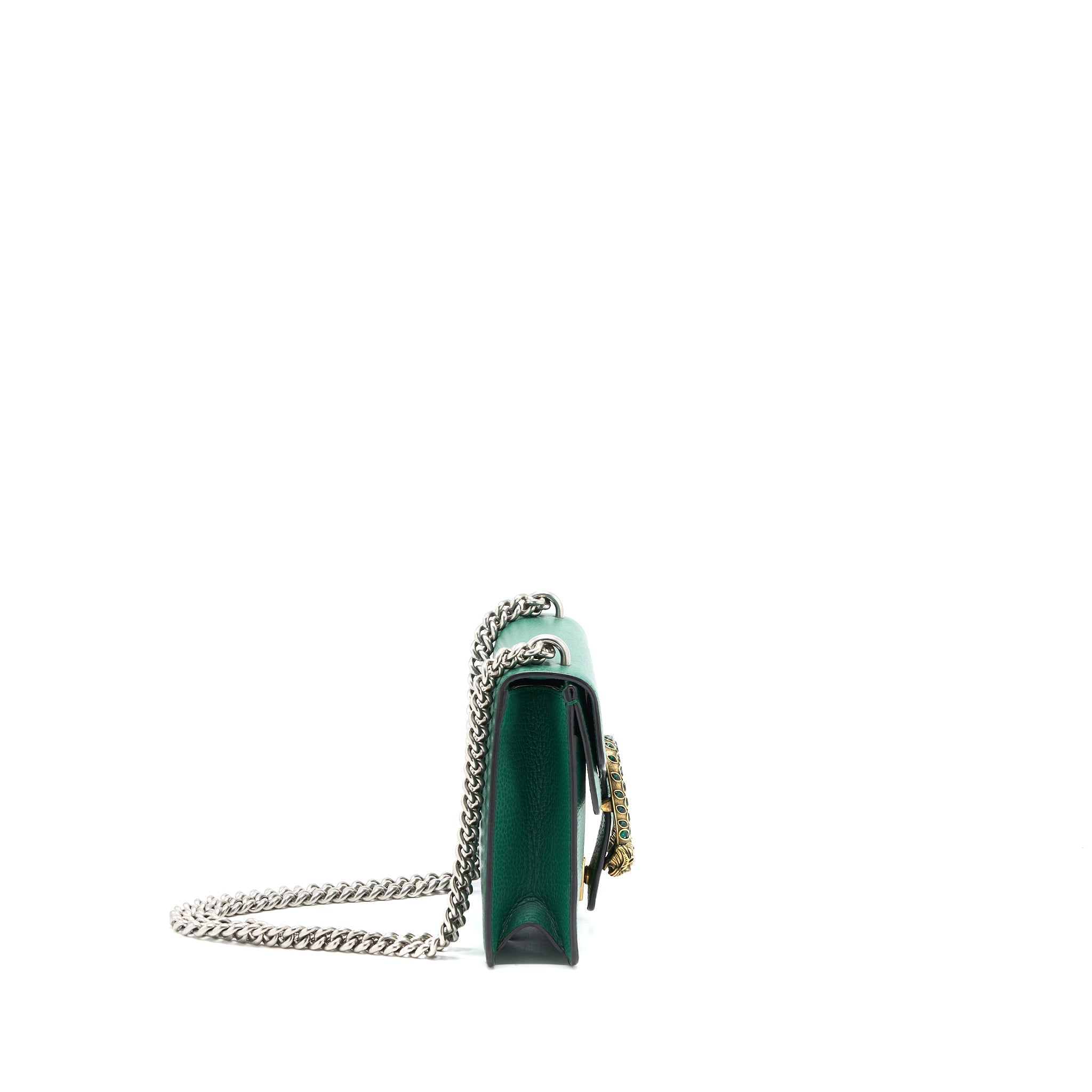 GUCCI MINI DIONYSUS BAG CALFSKIN GREEN GHW