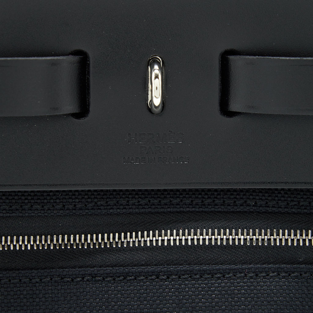 HERMES HERBAG ZIP 31 RETOURNE BAG NOIR