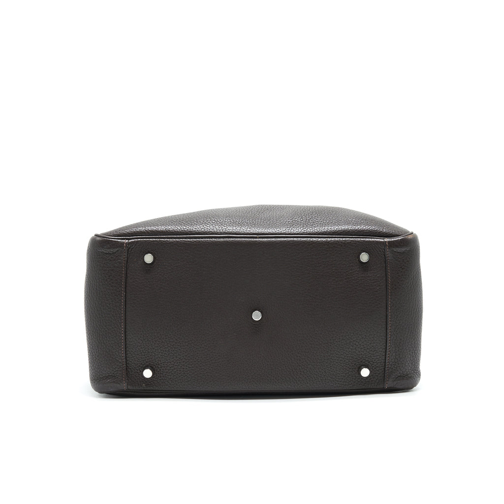 HERMES LINDY 34 CHOCOLATE WITH SHW