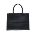 DIOR SMALL LEATHER BOOKTOTE SO BLACK