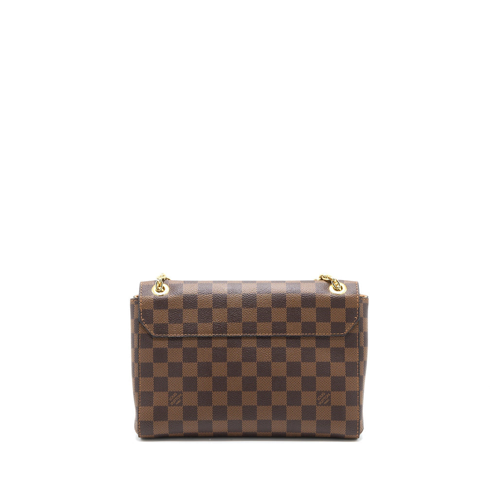 LOUIS VUITTON VAVIN PM DAMIER EBENE CANVAS BEIGE GHW