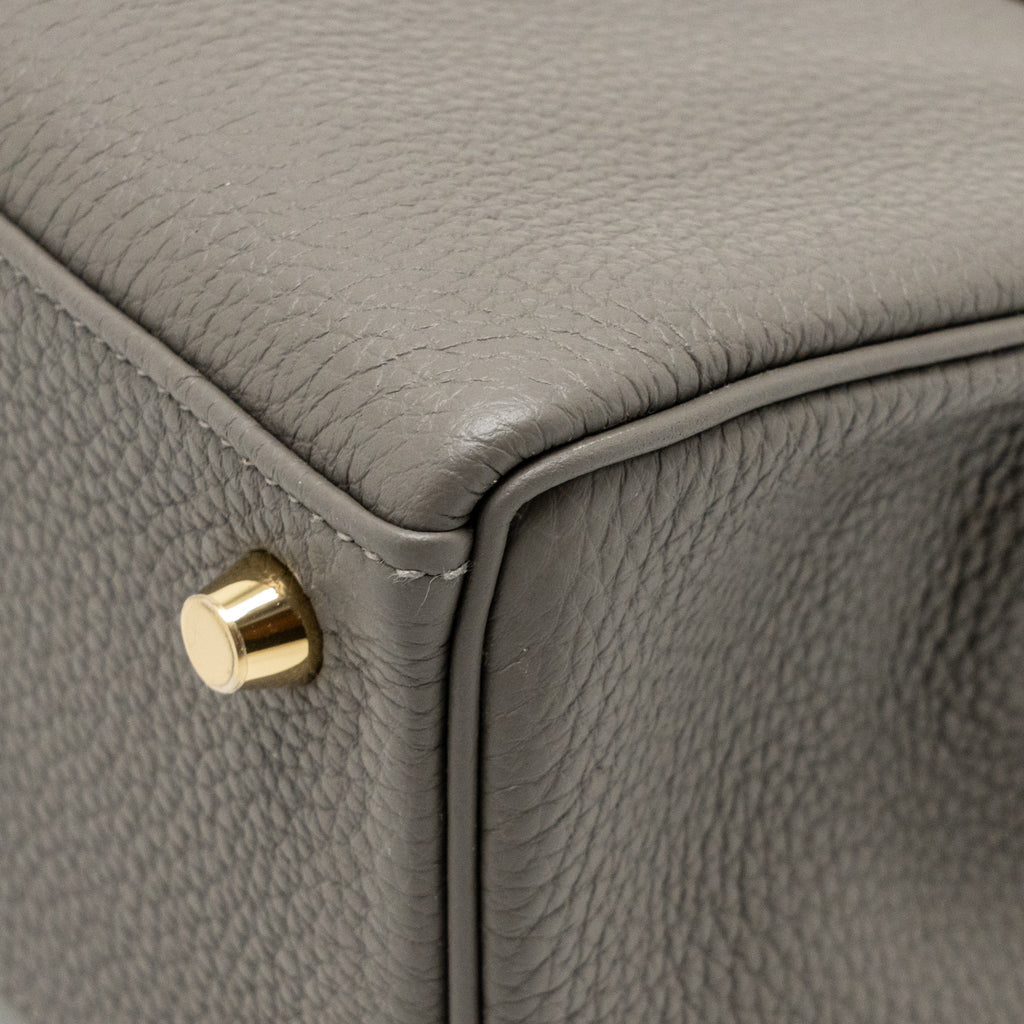 HERMES KELLY 25 TOGO GRIS MEYER GHW