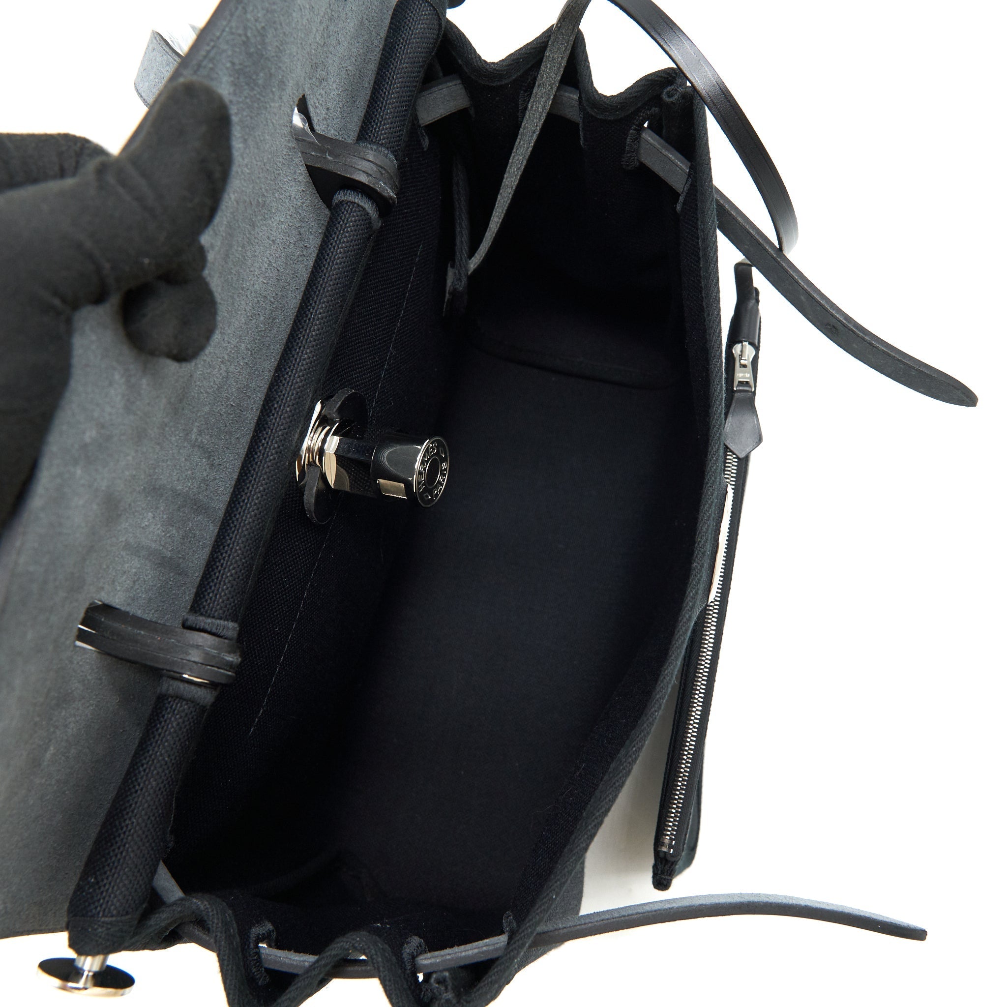 HERMES HERBAG ZIP 31 RETOURNE BAG NOIR