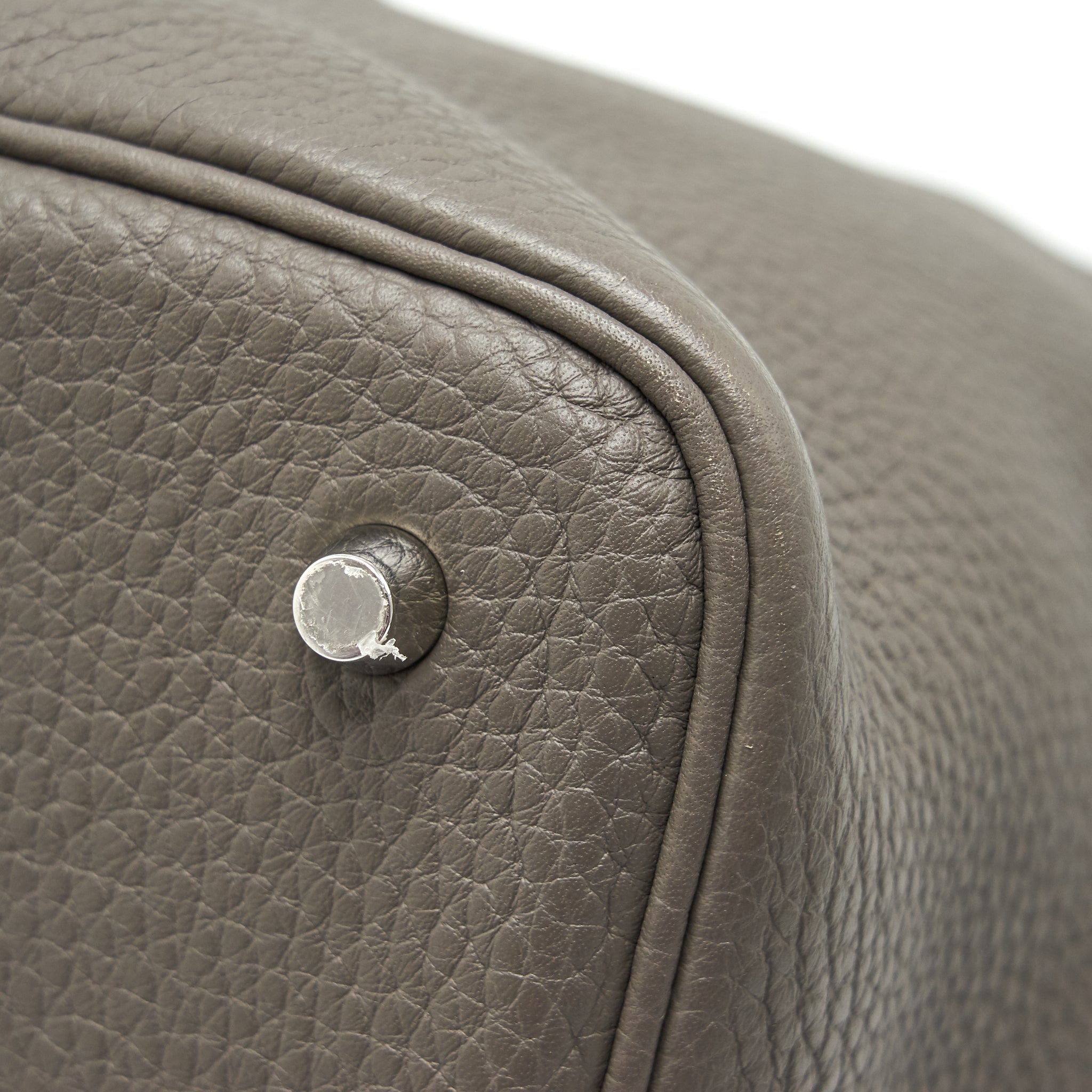 HERMES PICOTIN LOCK 22 GRIS ETAIN SHW