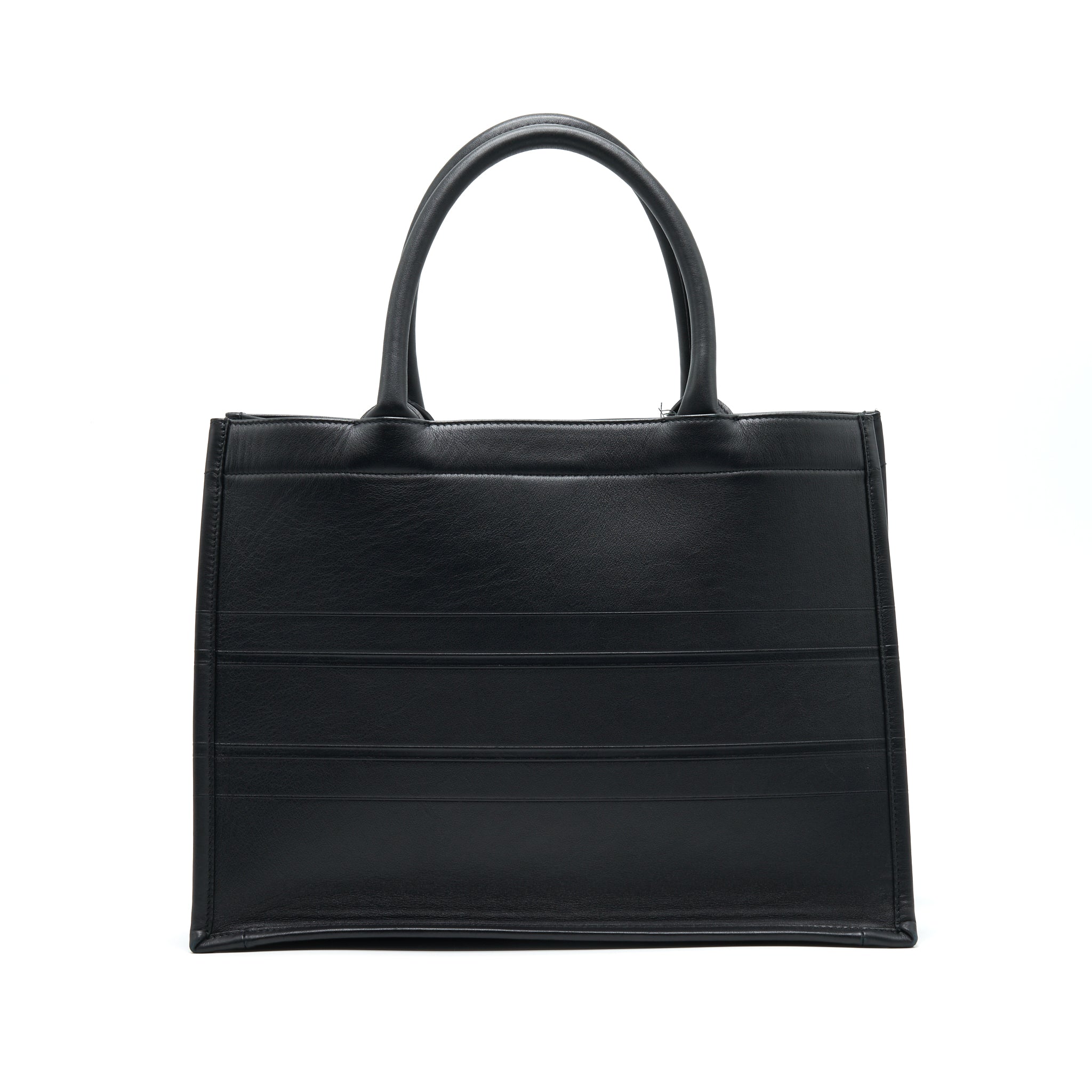 DIOR SMALL LEATHER BOOKTOTE SO BLACK