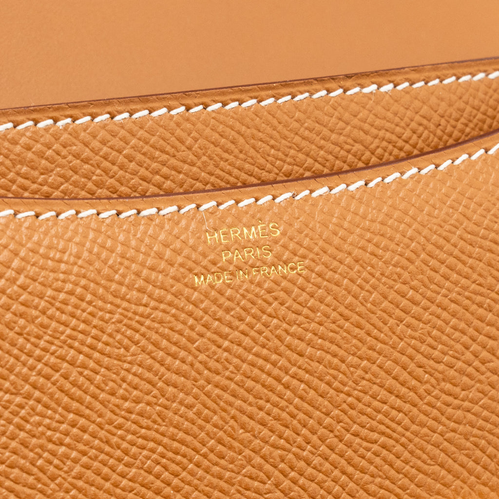 HERMES MINI CONSTANCE EPSOM GOLD GHW