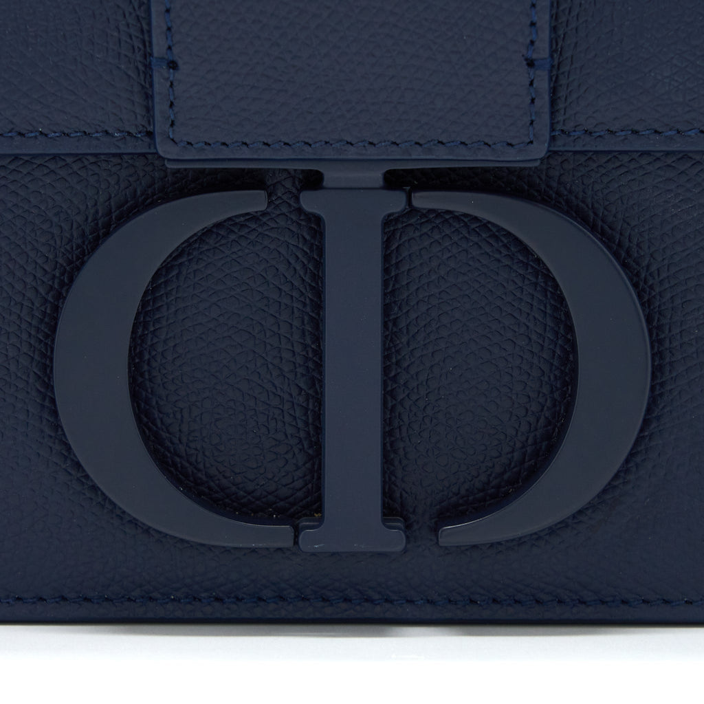 DIOR MONTAIGNE 30 CALFSKIN NAVY WITH BLACK HARDWARE