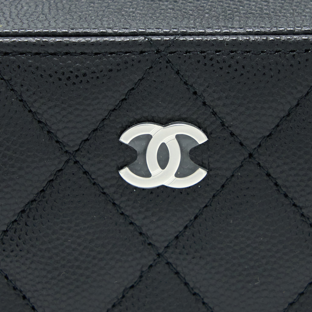 CHANEL MINI CAMERA CASE CAVIAR BLACK SHW