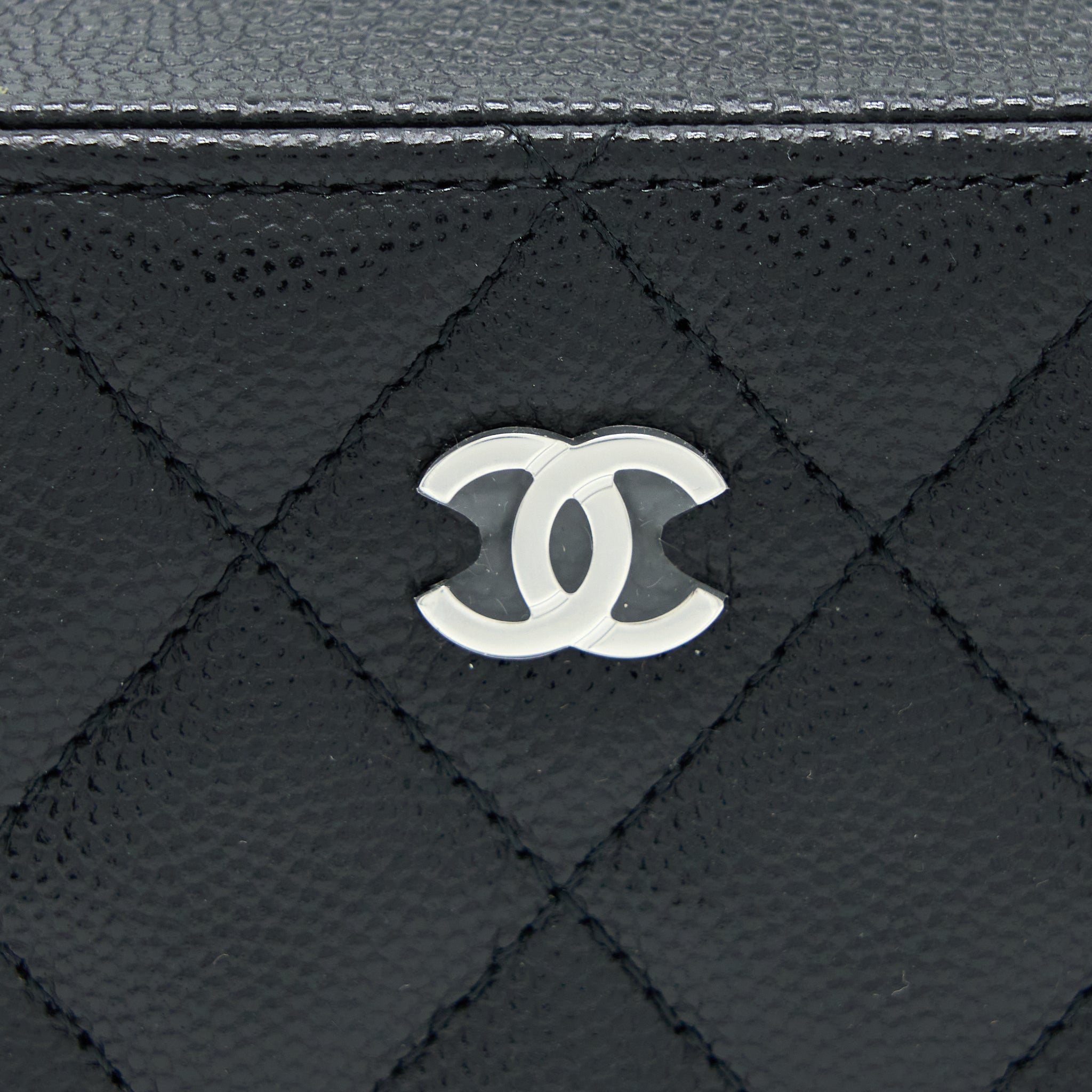 CHANEL MINI CAMERA CASE CAVIAR BLACK SHW