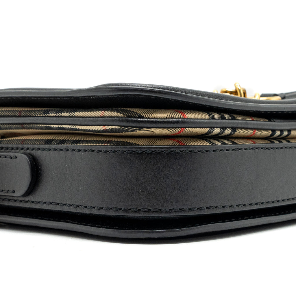 BURBERRY THE 1983 CHECK LINK BAG LEATHER/ CANVAS MULTICOLOUR GHW