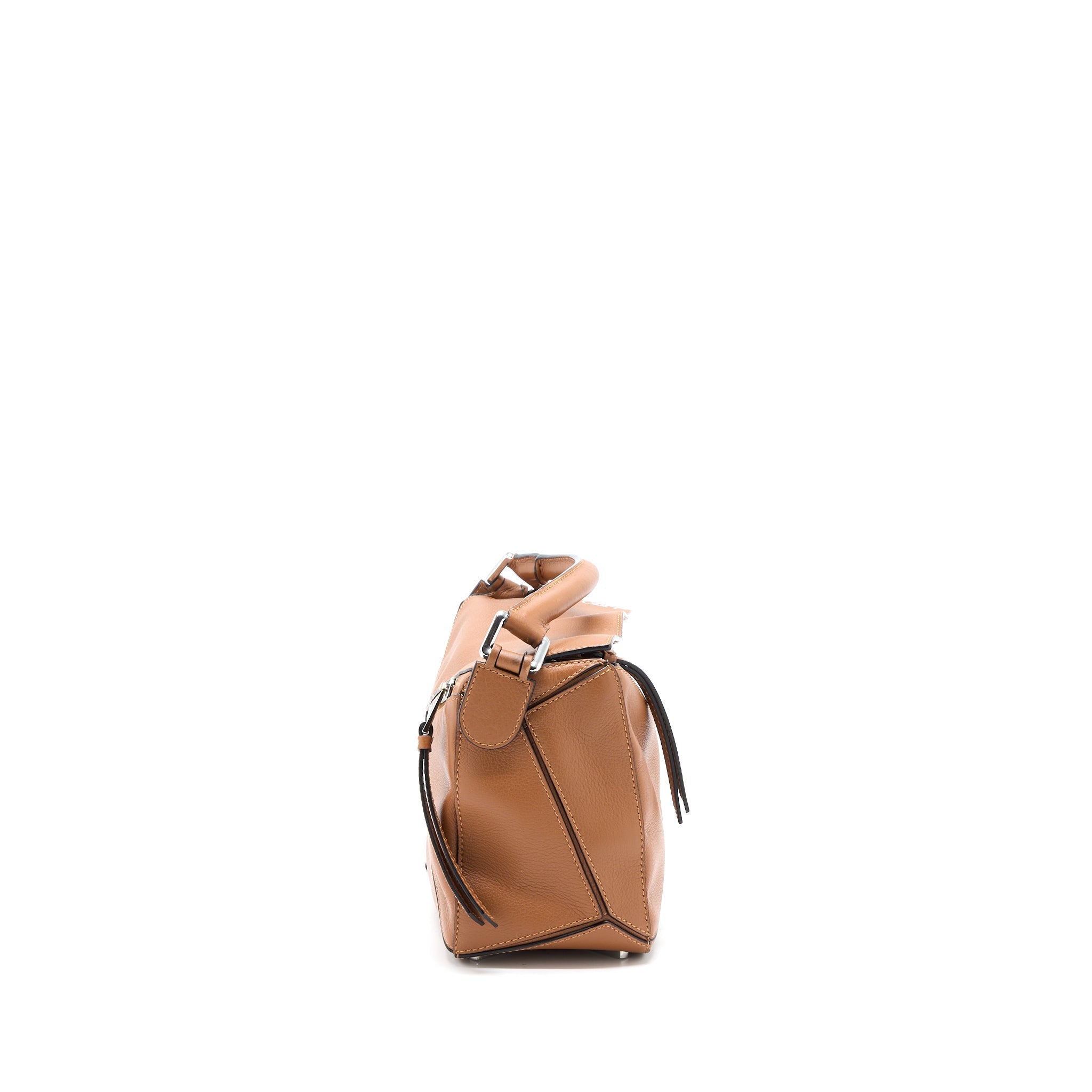 LOEWE SMALL PUZZLE BAG CALFSKIN CARAMEL SHW