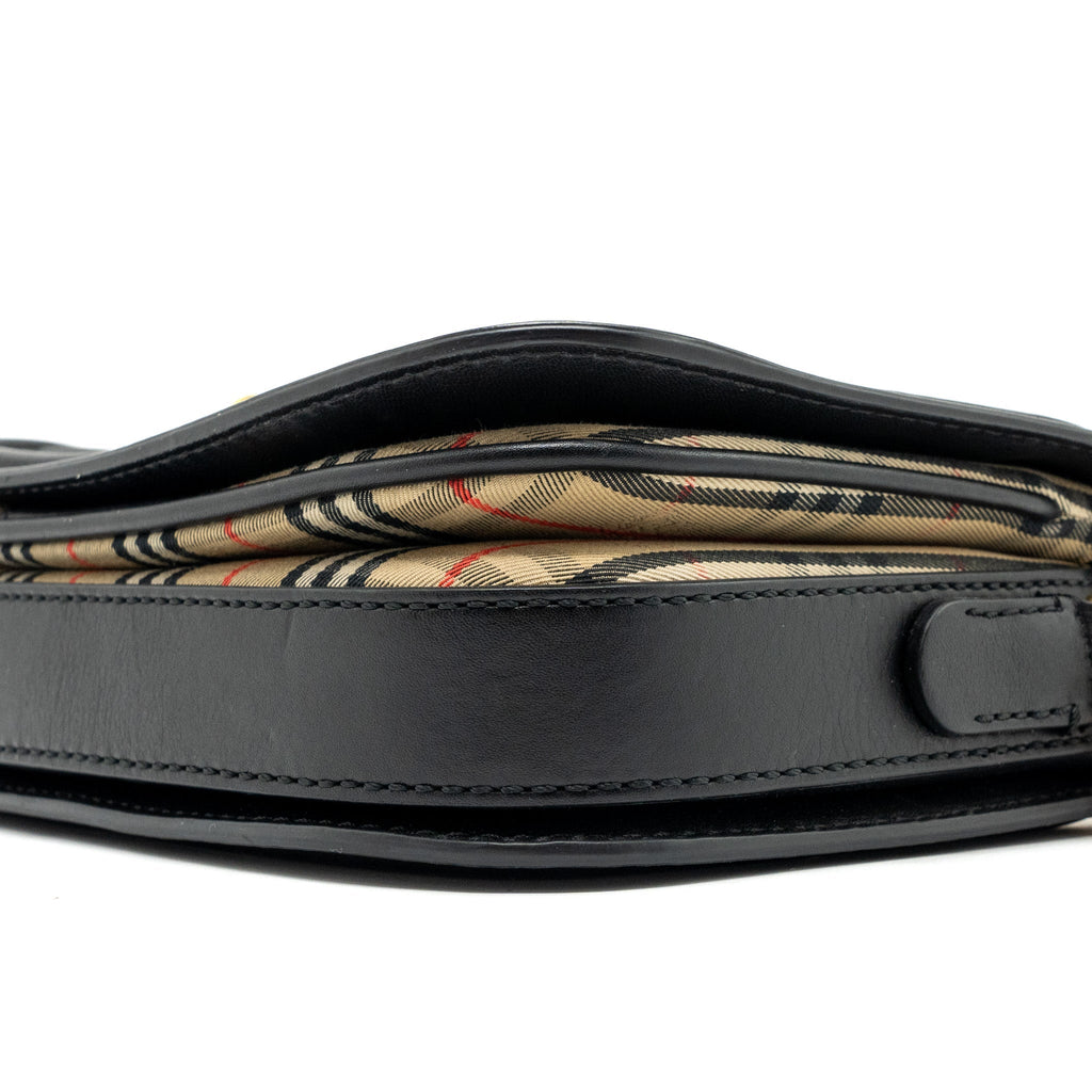 BURBERRY THE 1983 CHECK LINK BAG LEATHER/ CANVAS MULTICOLOUR GHW