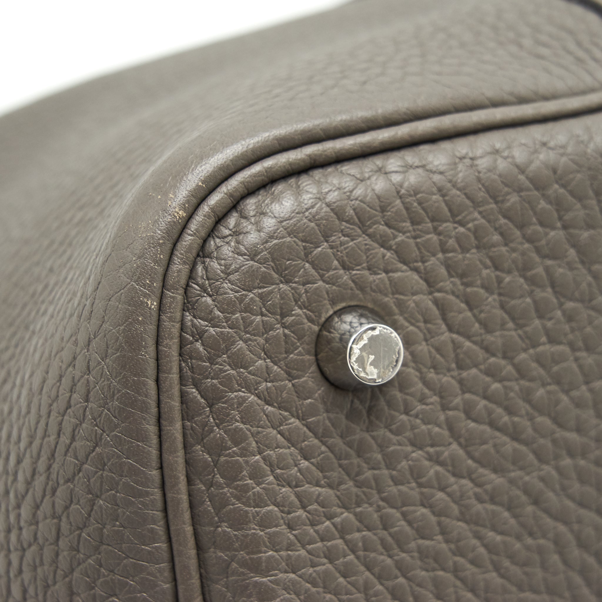 HERMES PICOTIN LOCK 22 GRIS ETAIN SHW