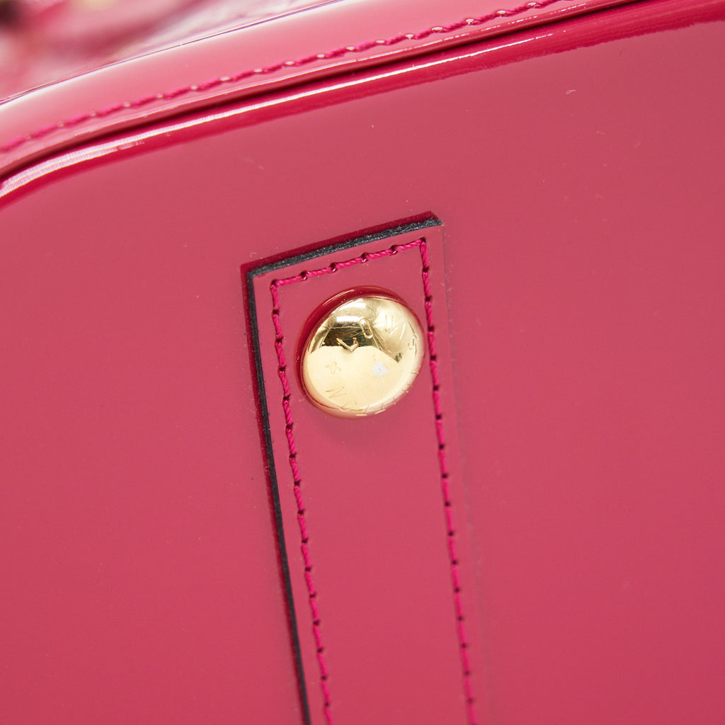 LOUIS VUITTON ALMA PM PATENT LEATHER INDIAN ROSE
