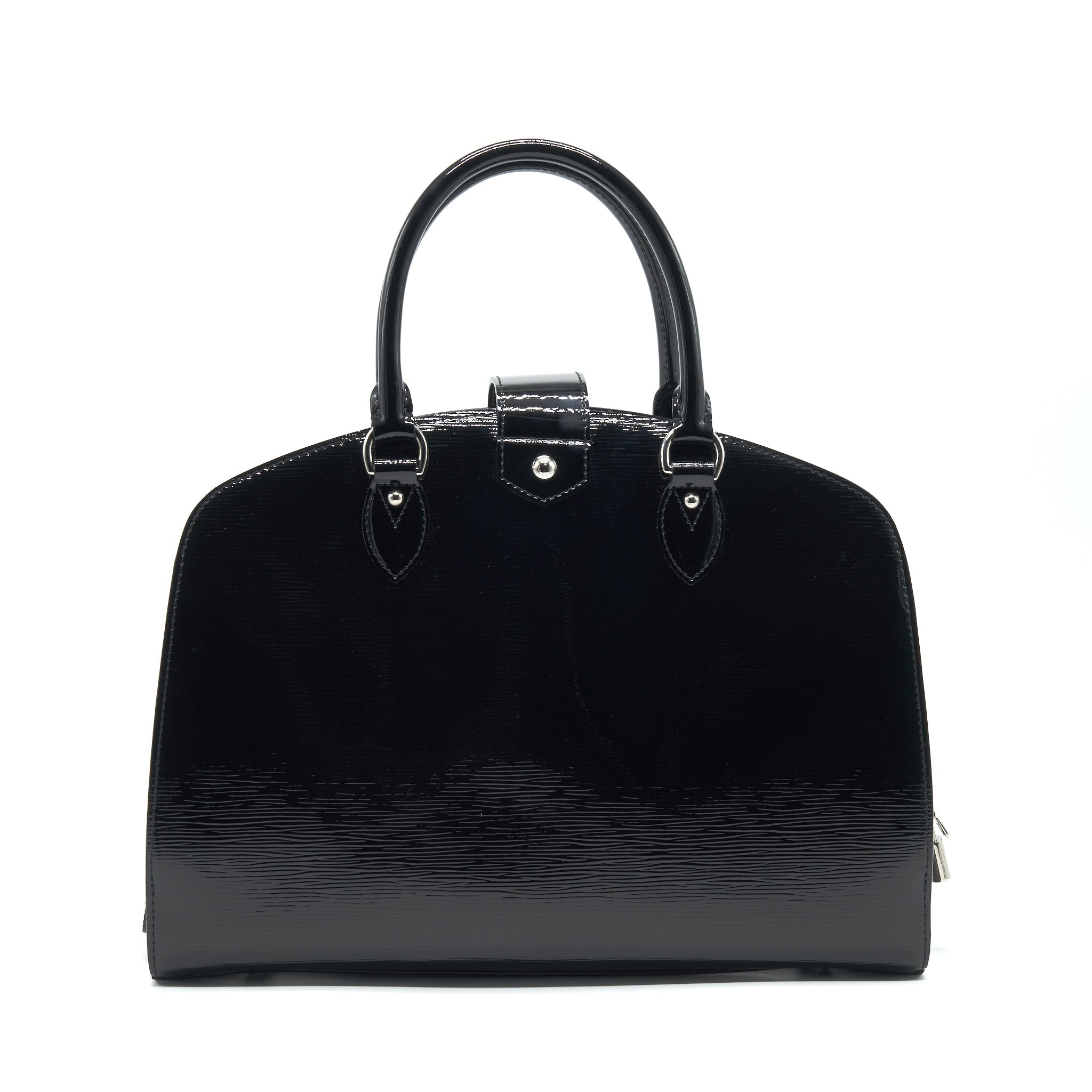 LOUIS VUITTON EPI TOTE BAG PATENT LEATHER BLACK SHW