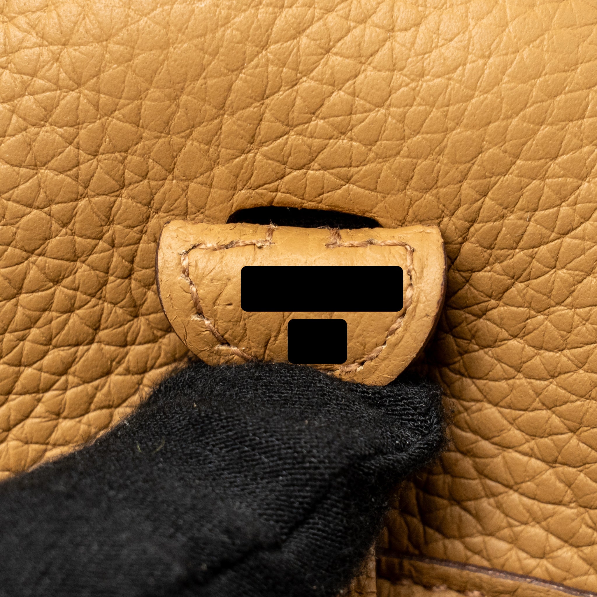 HERMES MINI EVELYNE CLEMENCE BISCUIT / CAMEL GHW