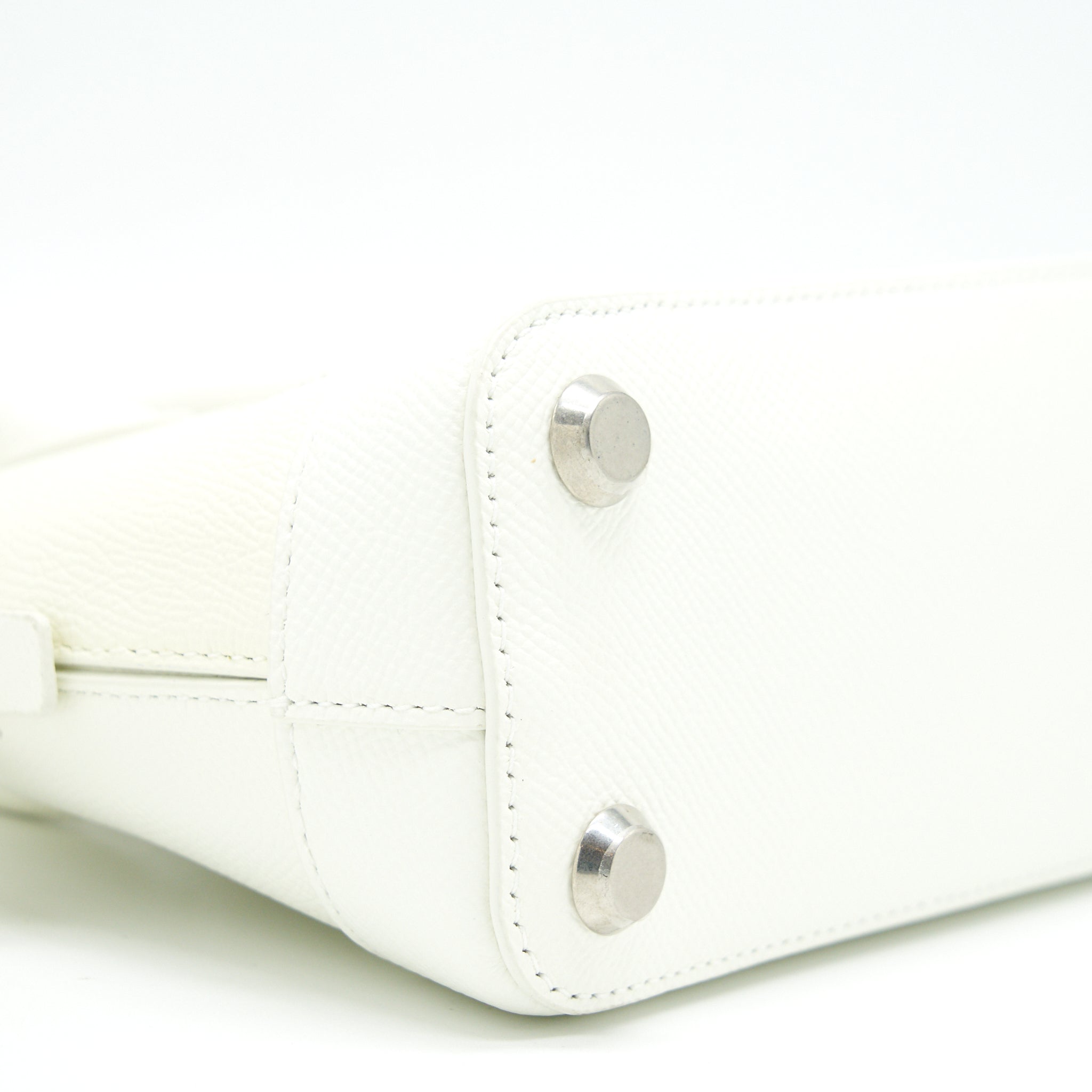 BALENCIAGA VILLE TOP HANDLE TOP HANDLE TOTE XXS WHITE